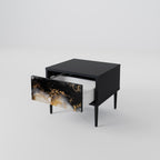 MARBLE OF TOMMORROW Mesa de Cabeceira em Acabamento Preto