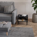 MARBLE OF TOMMORROW Mesa de Cabeceira em Acabamento Preto