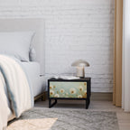 DREAMY MEADOW Mesa de Cabeceira em Acabamento Preto