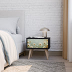 DREAMY MEADOW Mesa de Cabeceira em Acabamento Preto