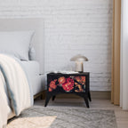 NEVERENDING BLOOM Mesa de Cabeceira em Acabamento Preto