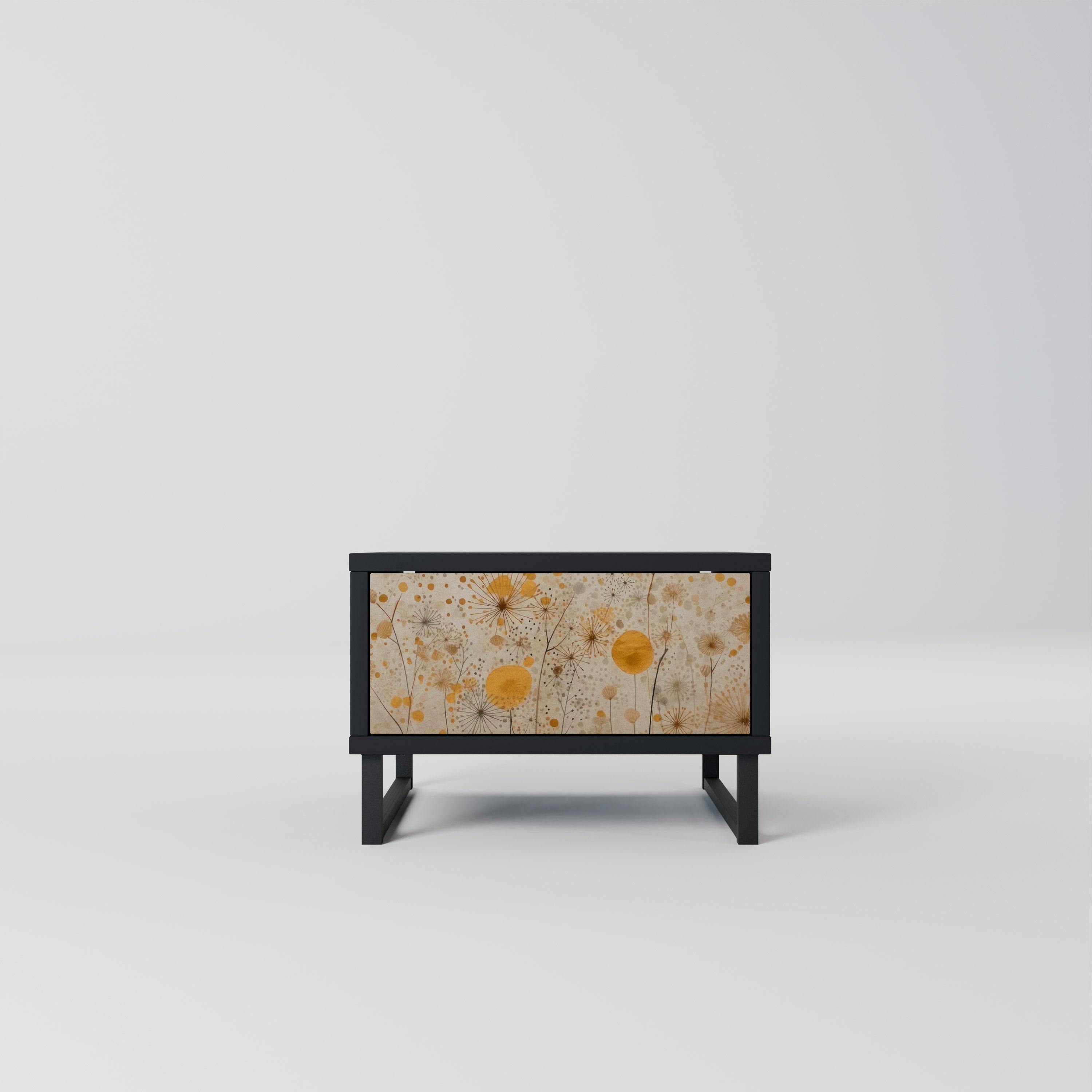 MORNING GLADE Mesa de Cabeceira em Acabamento Preto