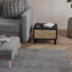 MORNING GLADE Mesa de Cabeceira em Acabamento Preto