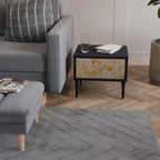 MORNING GLADE Mesa de Cabeceira em Acabamento Preto