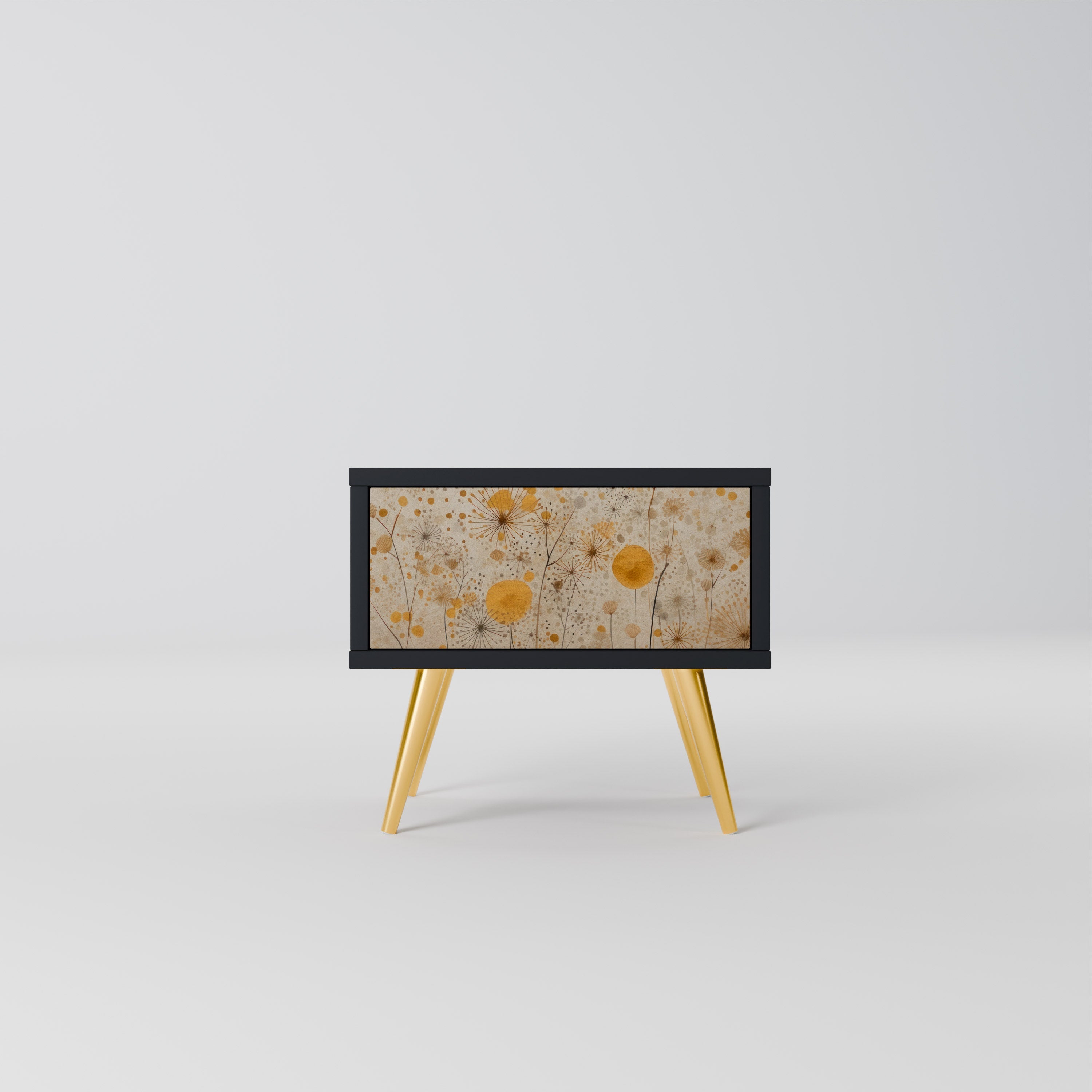 MORNING GLADE Mesa de Cabeceira em Acabamento Preto