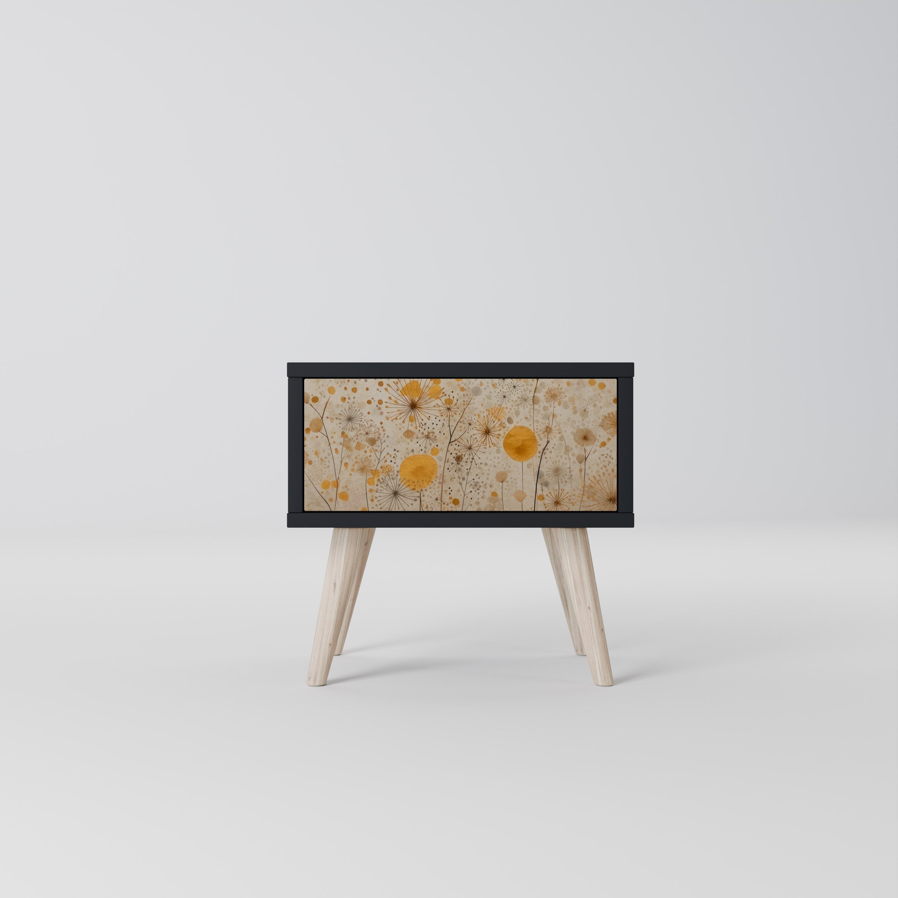 MORNING GLADE Mesa de Cabeceira em Acabamento Preto