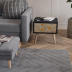 MORNING GLADE Mesa de Cabeceira em Acabamento Preto