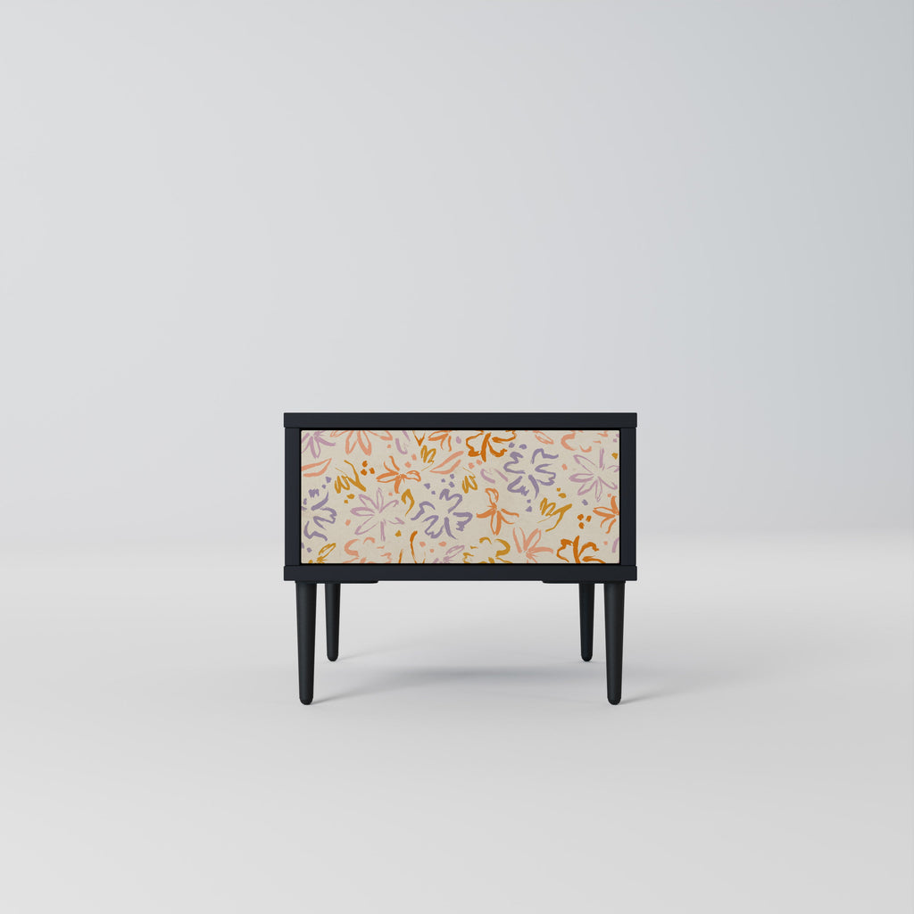 SPRING WHIMSY Mesa de Cabeceira em Acabamento Preto