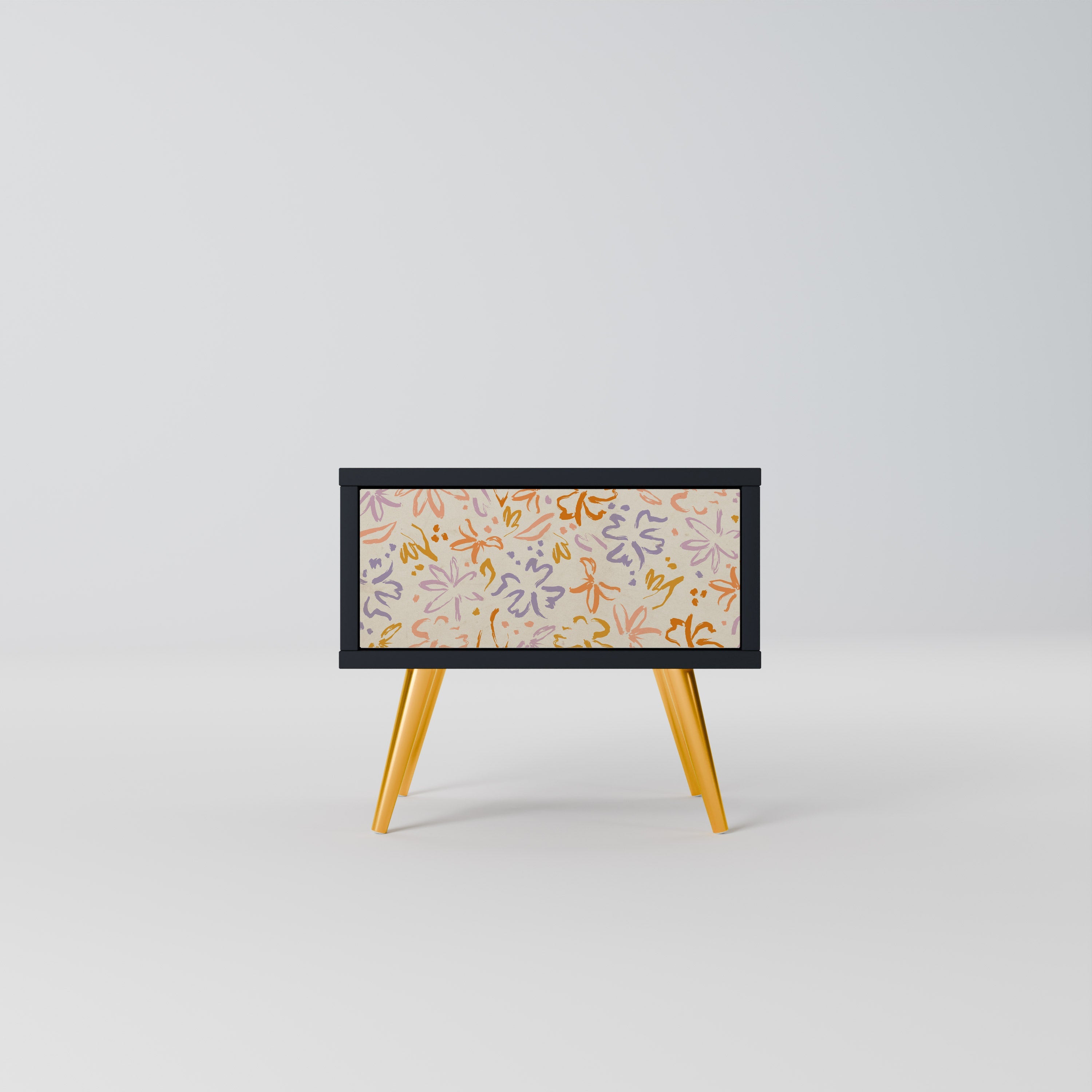 SPRING WHIMSY Mesa de Cabeceira em Acabamento Preto