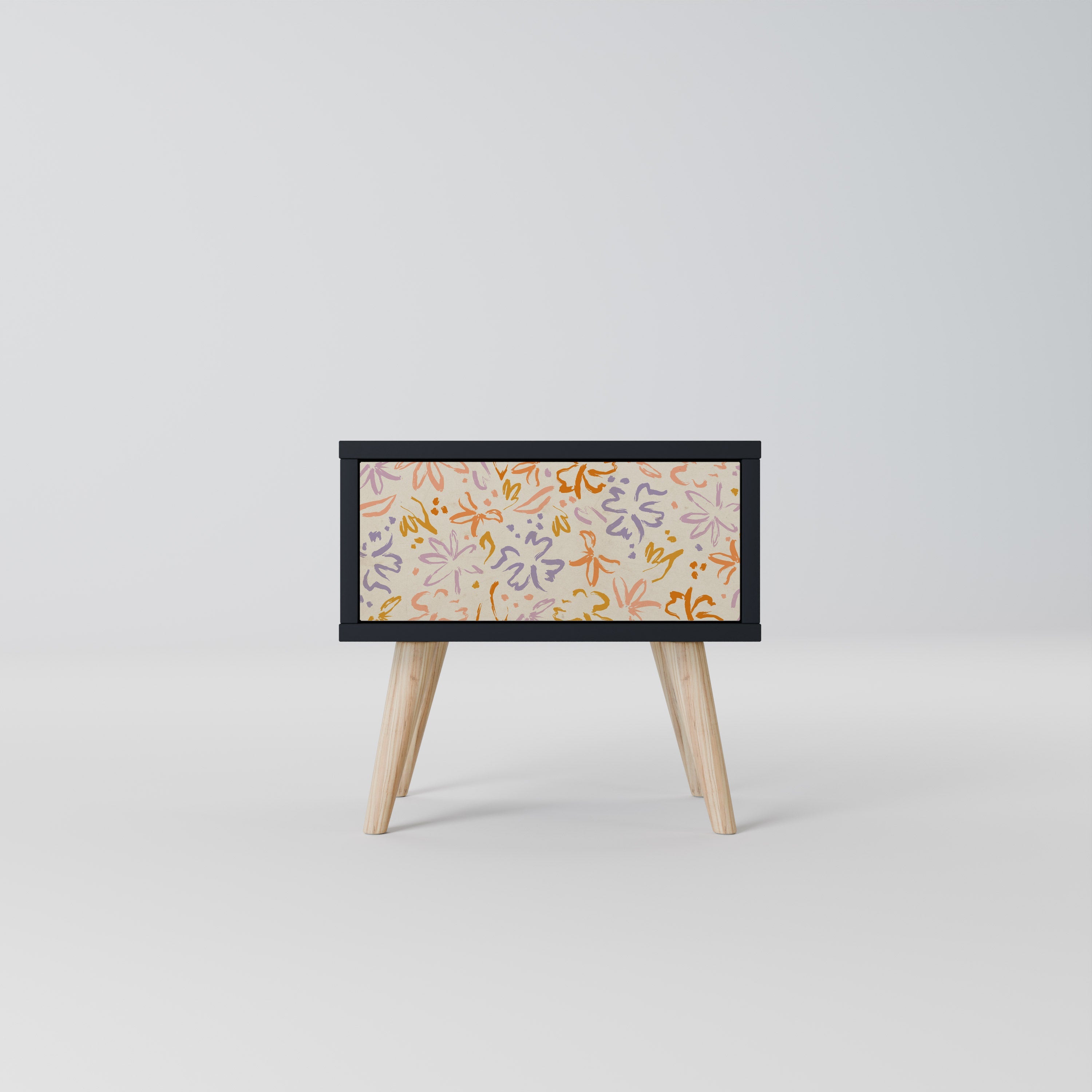 SPRING WHIMSY Mesa de Cabeceira em Acabamento Preto