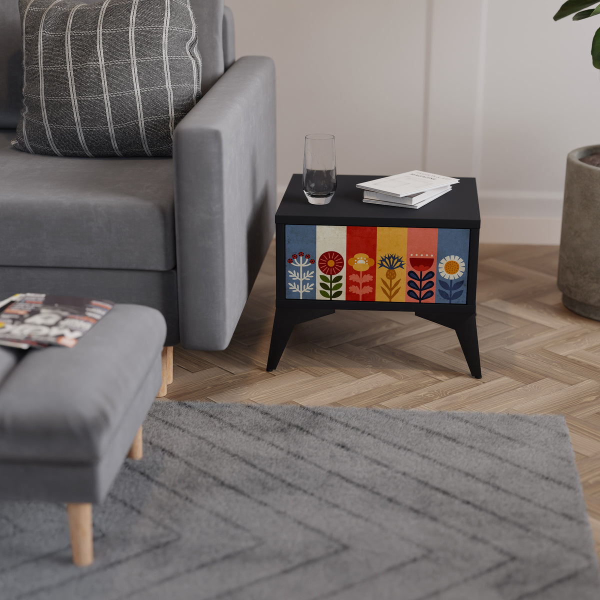 SCANDIC FLOWERET Nightstand