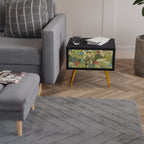 SUCCULENTS KALEIDOSCOPE Mesa de Cabeceira em Acabamento Preto