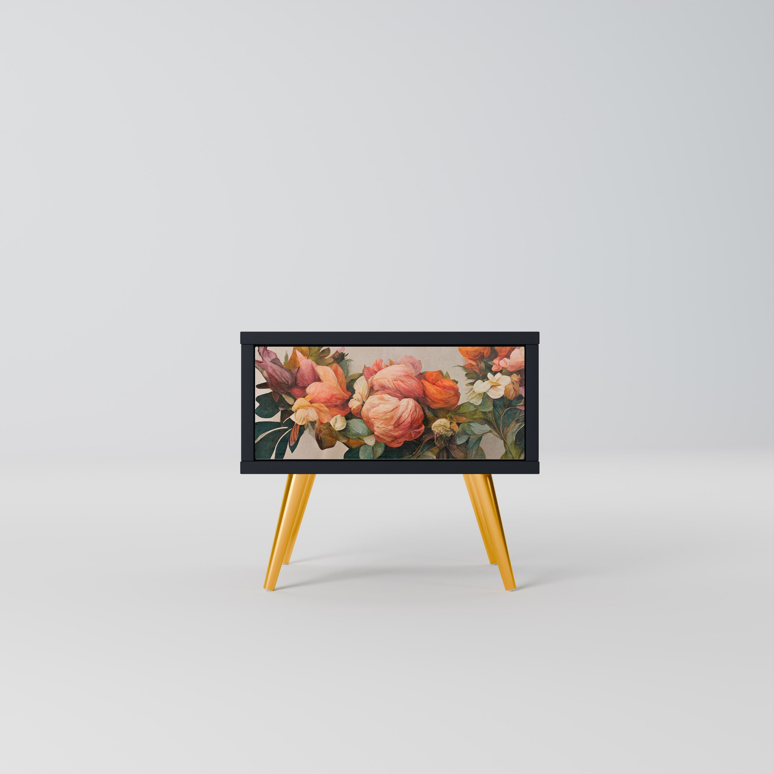 STYLISH BEAUTY Mesa de Cabeceira em Acabamento Preto