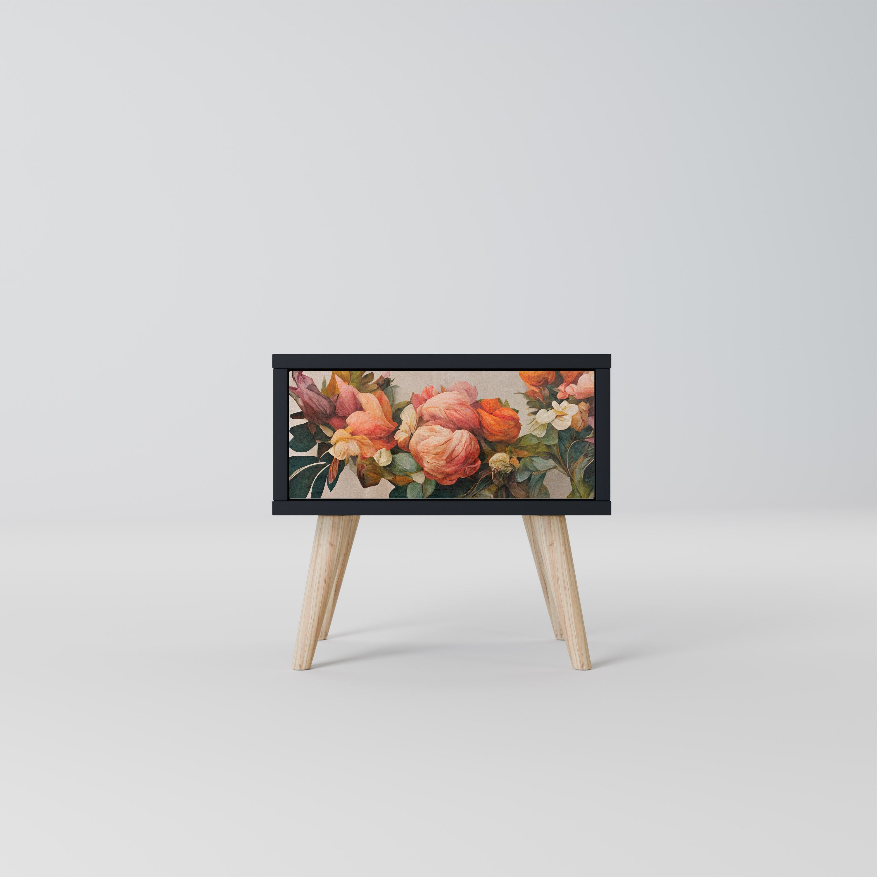 STYLISH BEAUTY Mesa de Cabeceira em Acabamento Preto