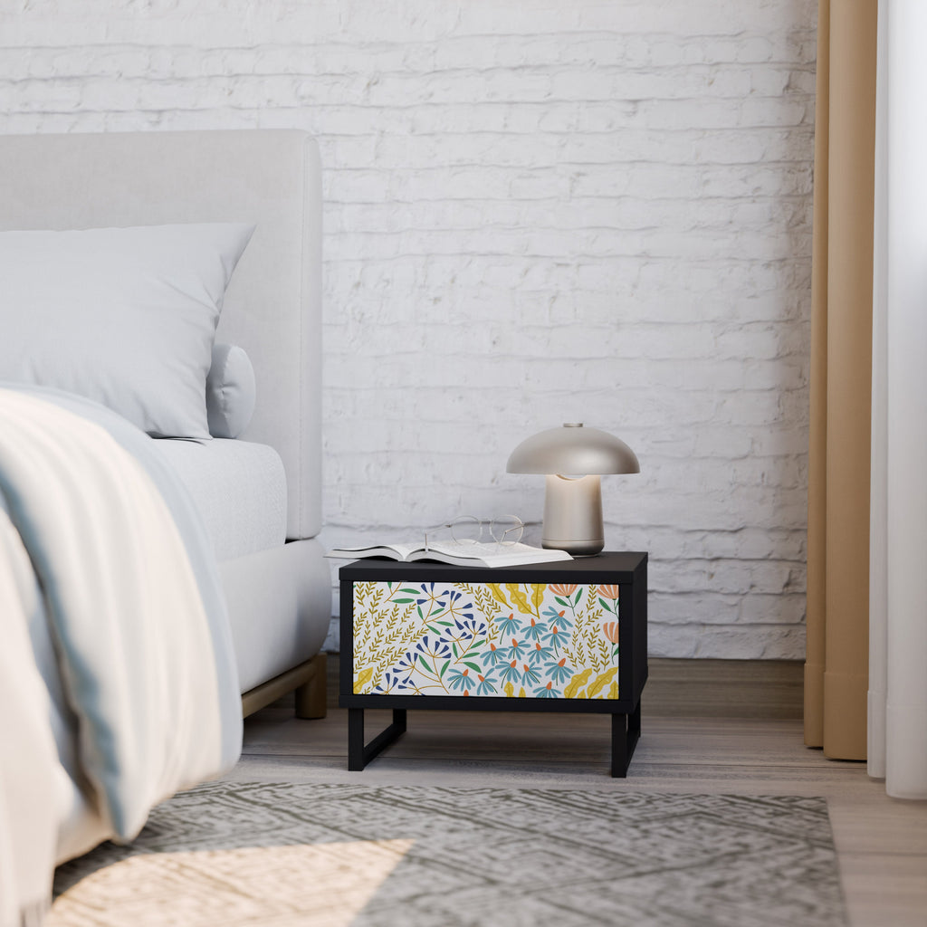 HELLO SPRING Mesa de Cabeceira em Acabamento Preto