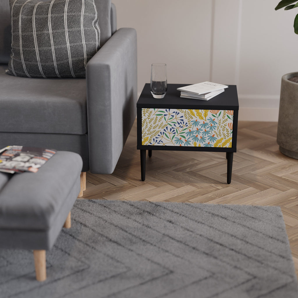 HELLO SPRING Mesa de Cabeceira em Acabamento Preto