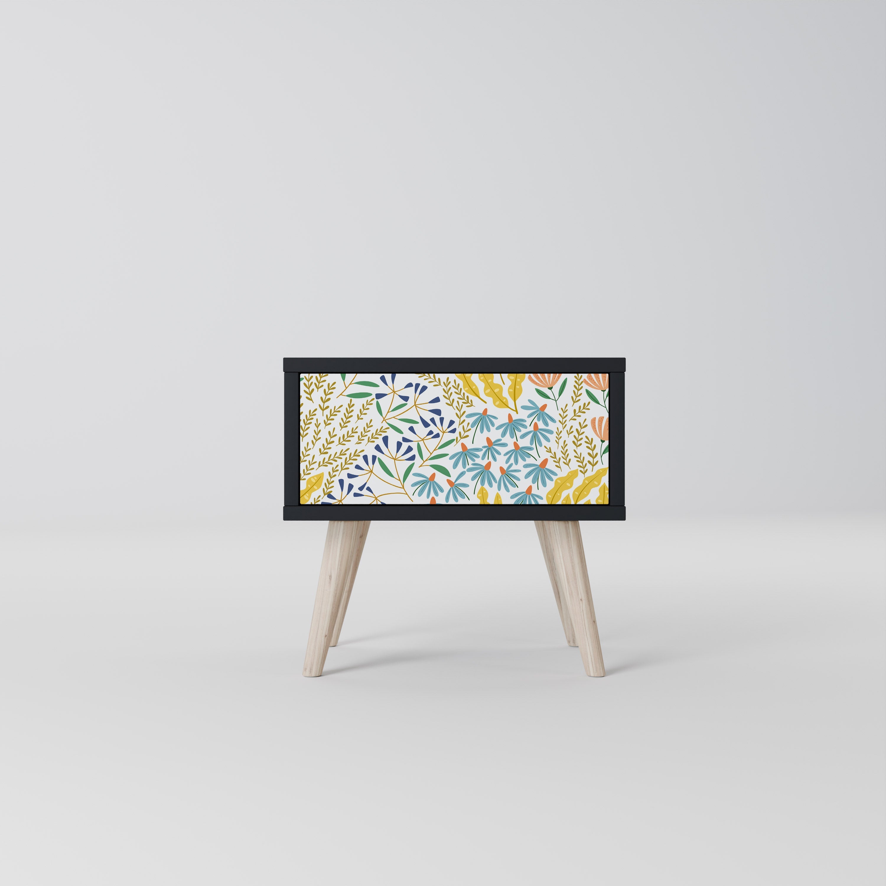 HELLO SPRING Mesa de Cabeceira em Acabamento Preto