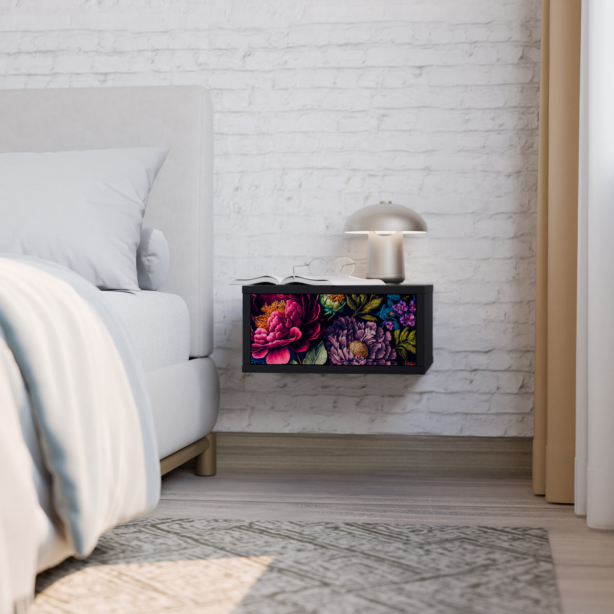 BLOOMING ELEGANCE Mesa de Cabeceira com Gaveta