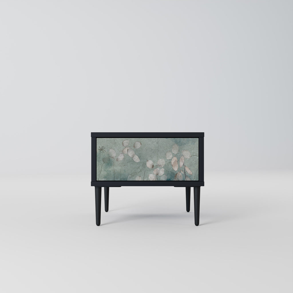 NIGHT LADY Mesa de Cabeceira em Acabamento Preto