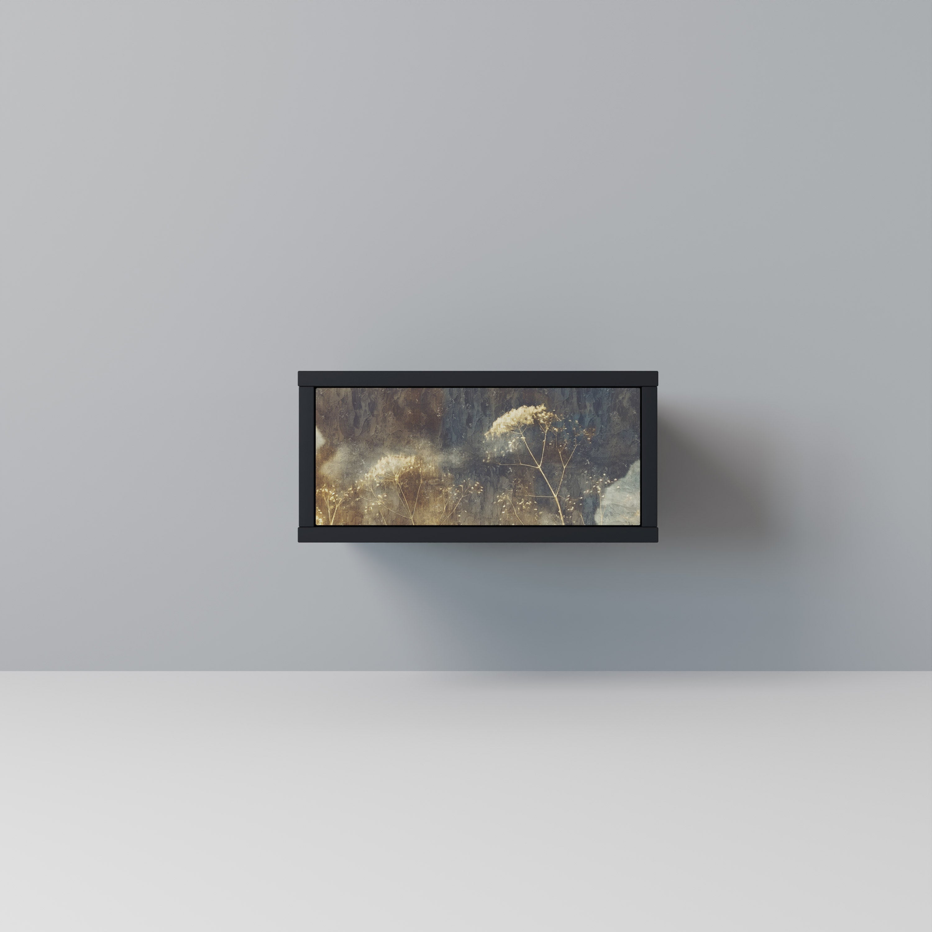 GENTLE POWER Mesa de Cabeceira em Acabamento Preto