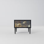 GENTLE POWER Mesa de Cabeceira em Acabamento Preto