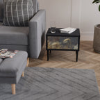 GENTLE POWER Mesa de Cabeceira em Acabamento Preto