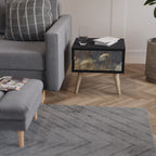 GENTLE POWER Mesa de Cabeceira em Acabamento Preto