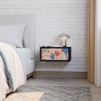 PASTEL DESTINY Mesa de Cabeceira em Acabamento Preto