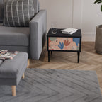 PASTEL DESTINY Mesa de Cabeceira em Acabamento Preto