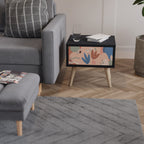 PASTEL DESTINY Mesa de Cabeceira em Acabamento Preto