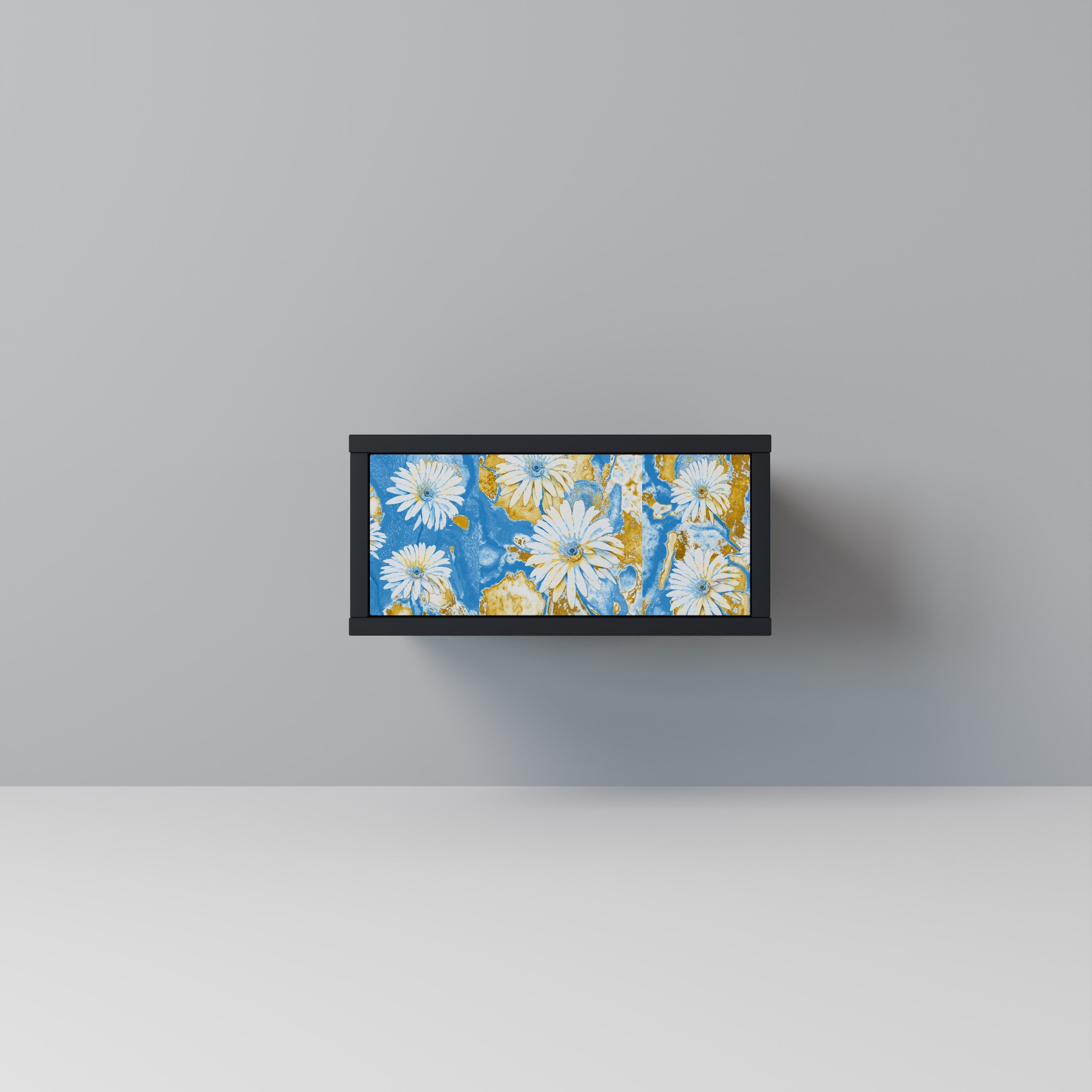 DAISY LUXE Mesa de Cabeceira em Acabamento Preto