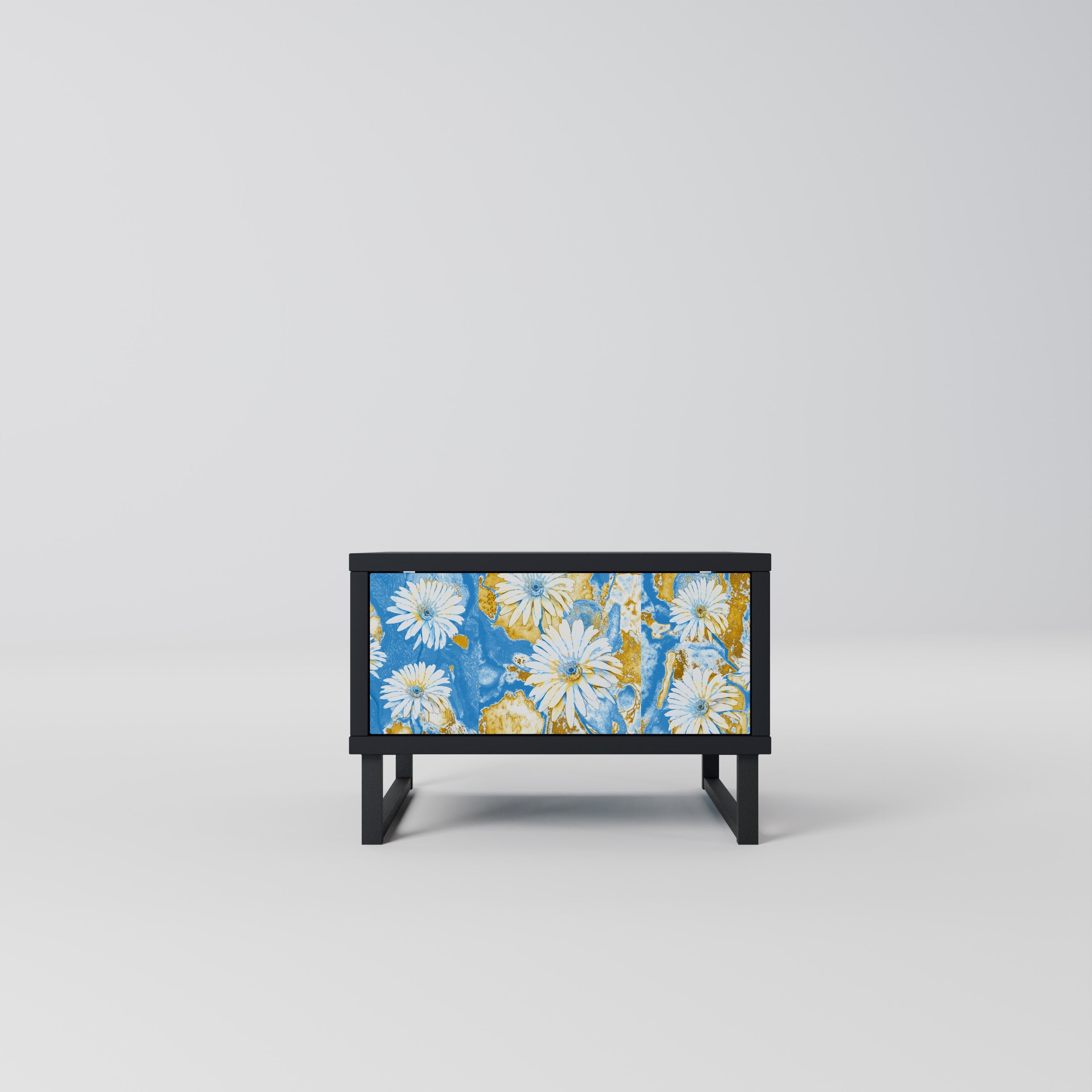 DAISY LUXE Mesa de Cabeceira em Acabamento Preto