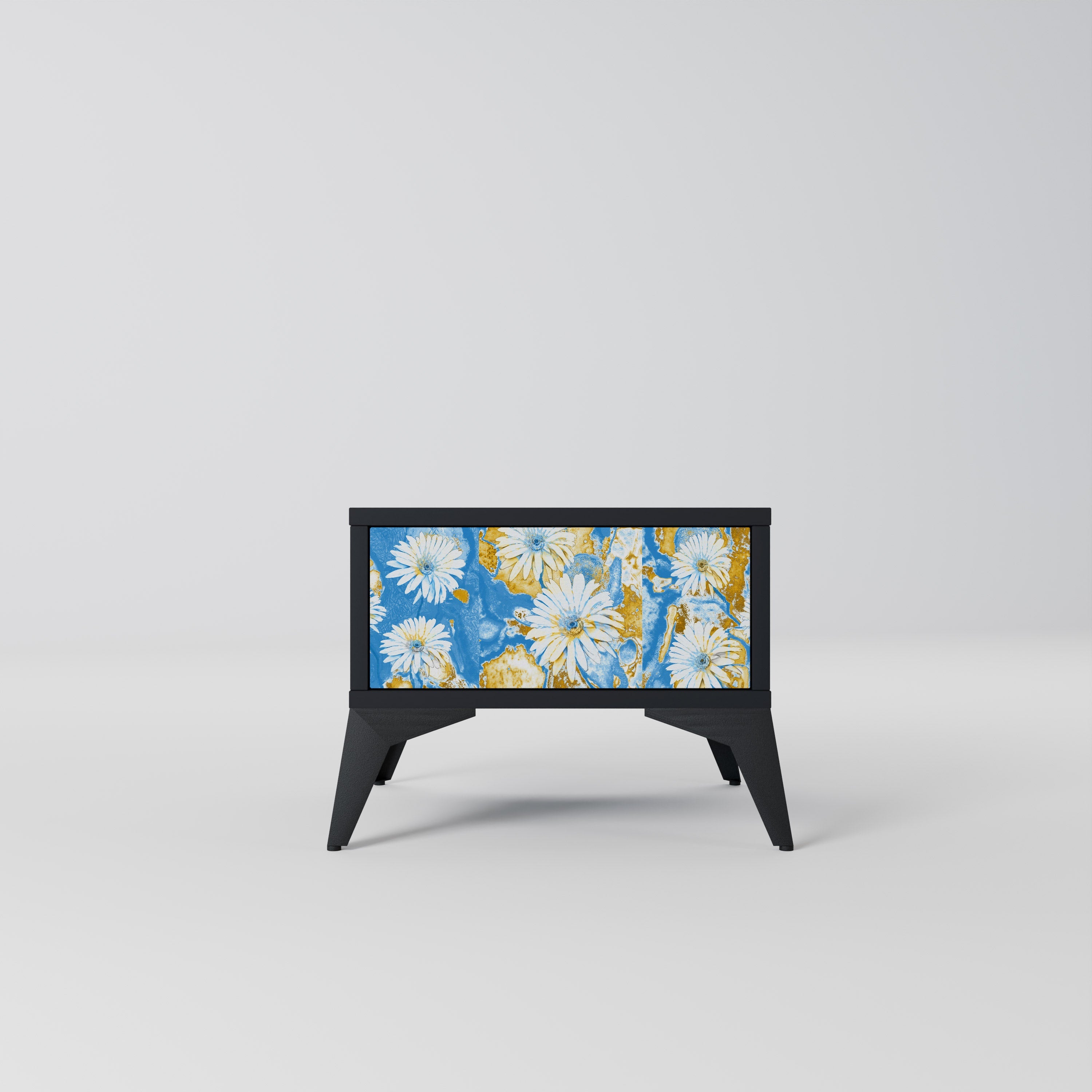 DAISY LUXE Mesa de Cabeceira em Acabamento Preto