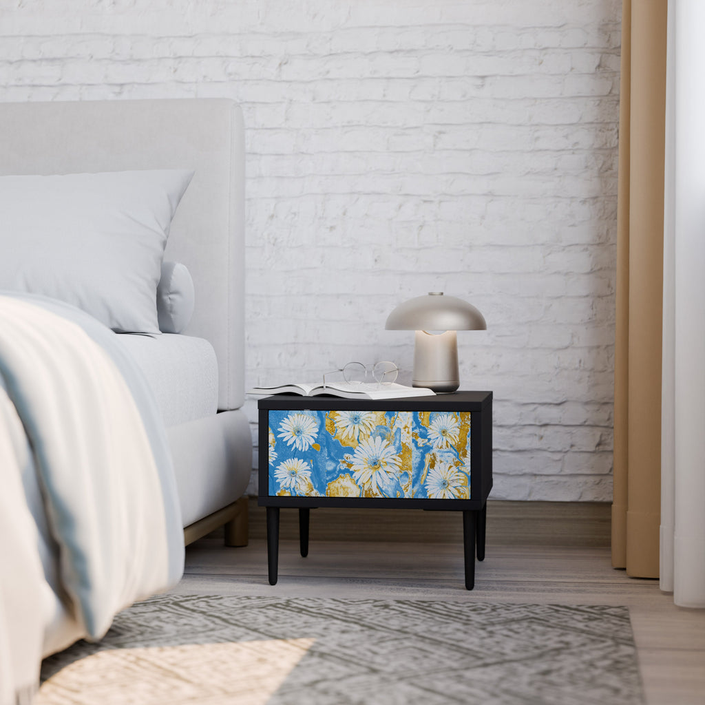 DAISY LUXE Mesa de Cabeceira em Acabamento Preto