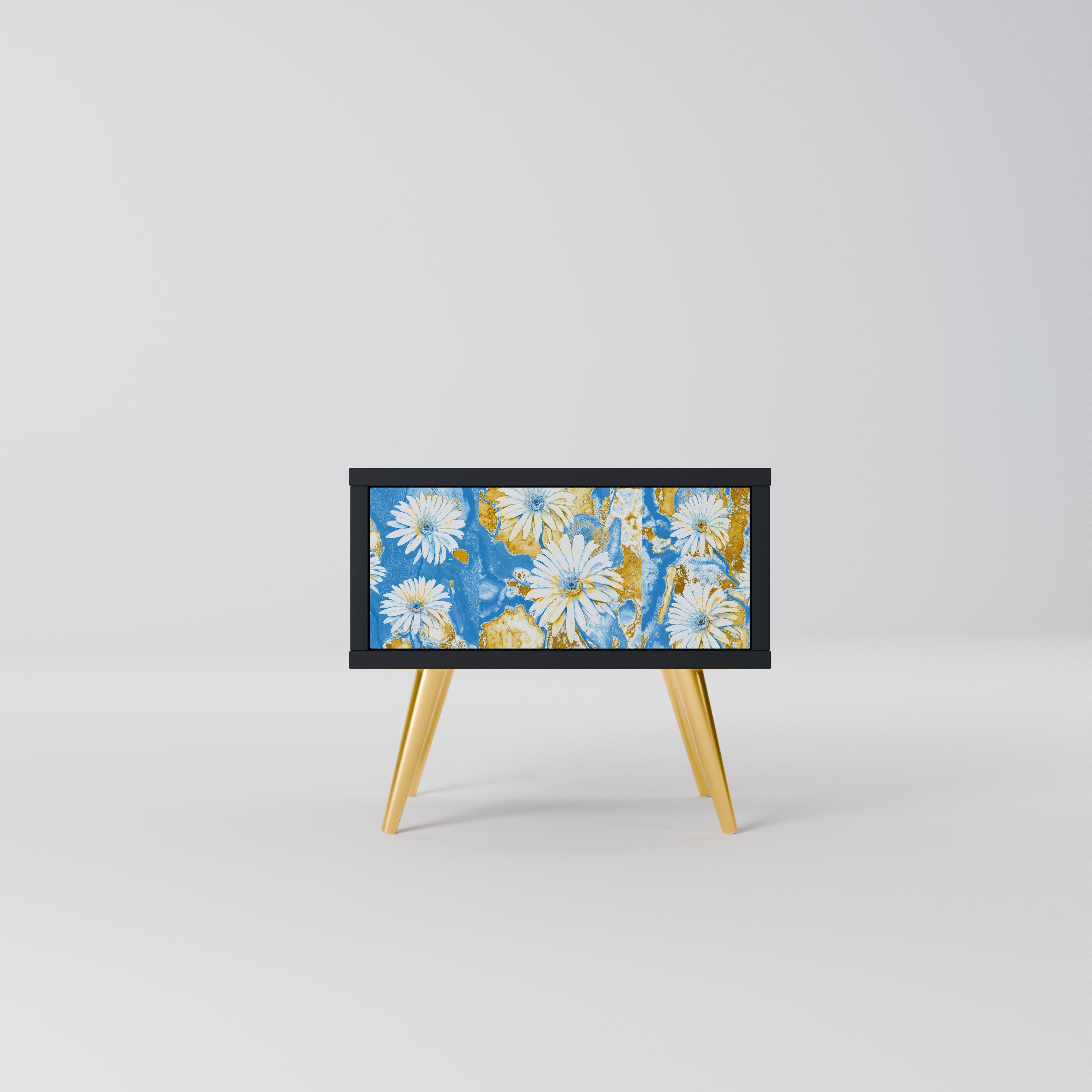 DAISY LUXE Mesa de Cabeceira em Acabamento Preto