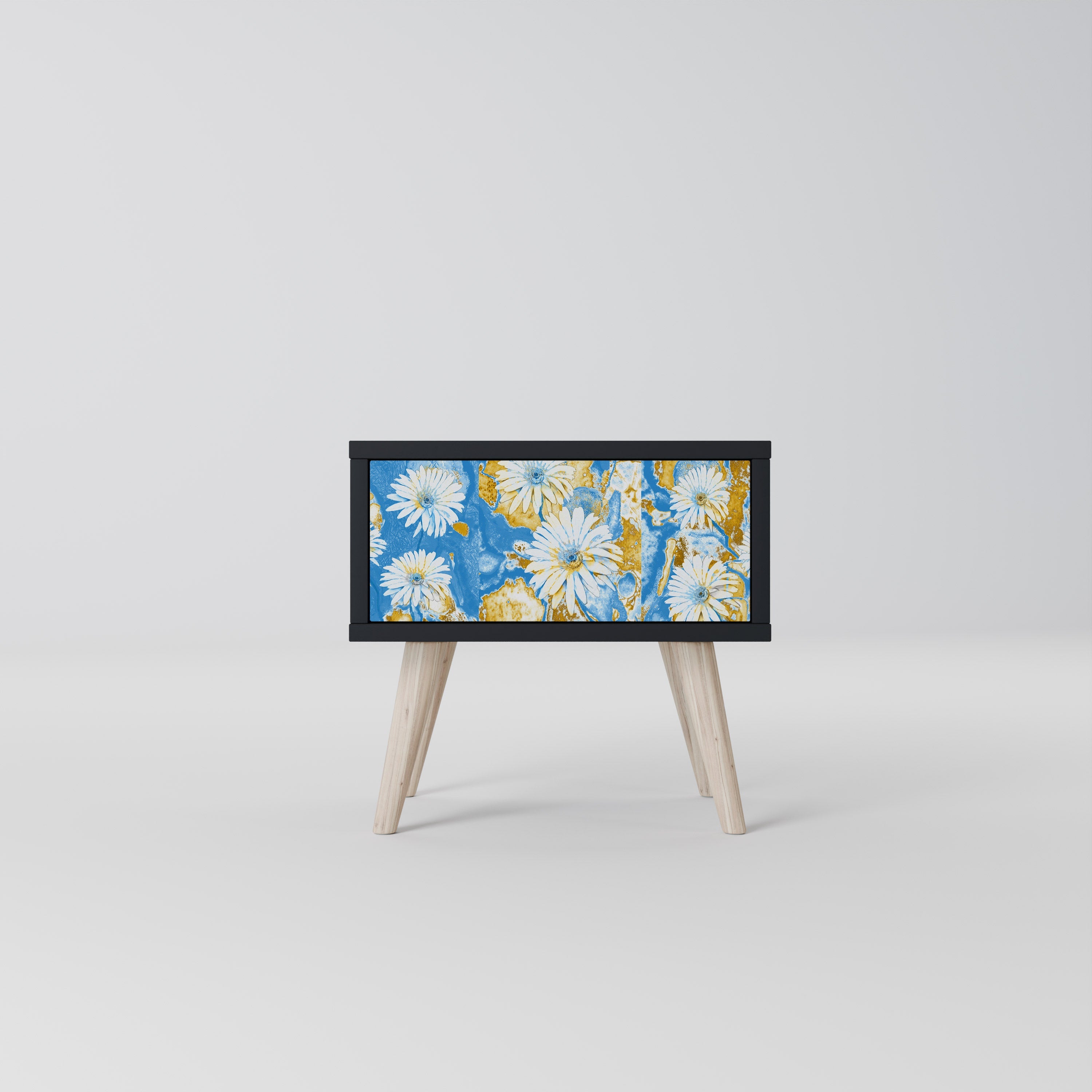 DAISY LUXE Mesa de Cabeceira em Acabamento Preto