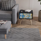 DAISY LUXE Mesa de Cabeceira em Acabamento Preto