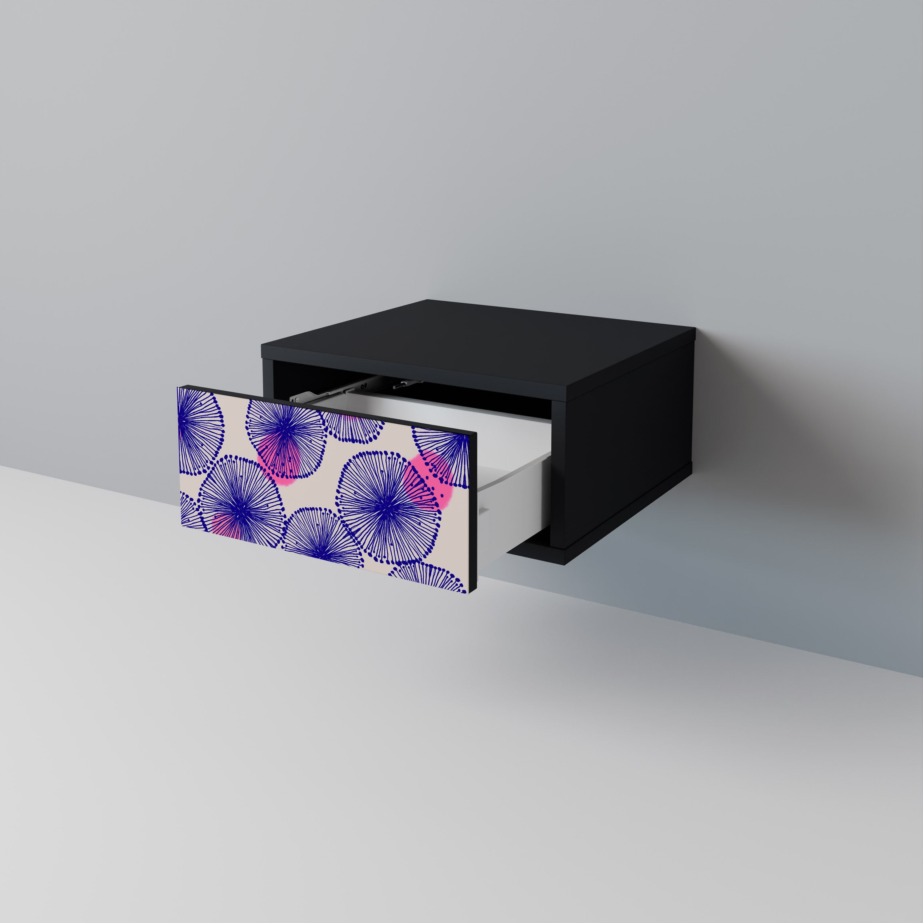 MAGIC NATURE Mesa de Cabeceira em Acabamento Preto