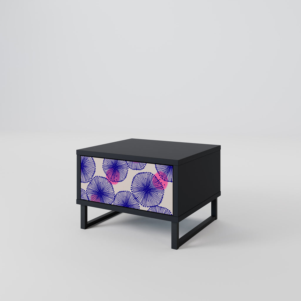 MAGIC NATURE Mesa de Cabeceira em Acabamento Preto