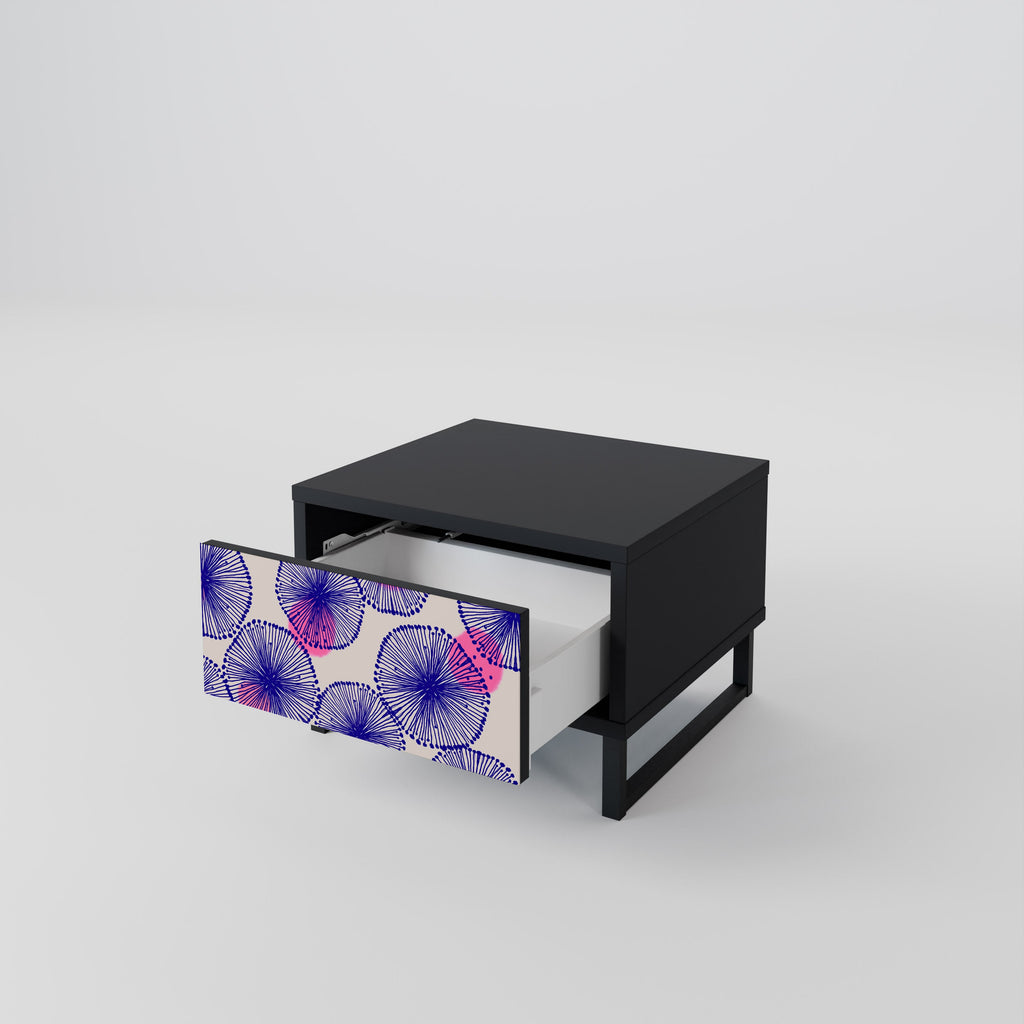 MAGIC NATURE Mesa de Cabeceira em Acabamento Preto