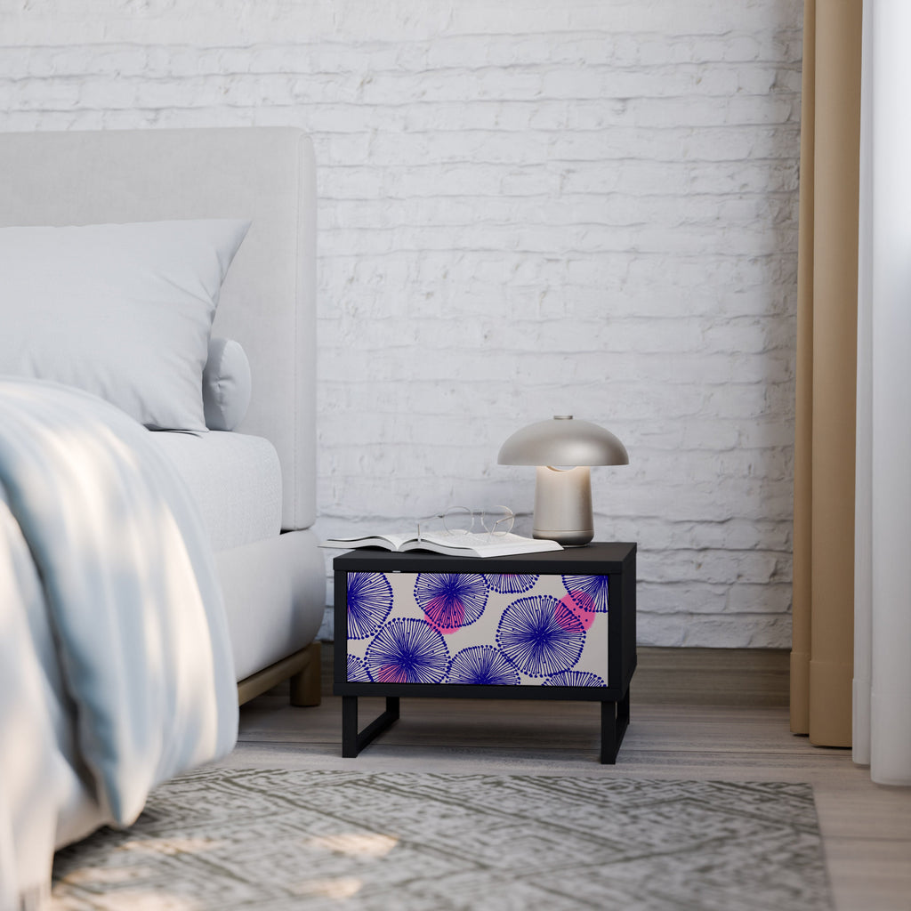 MAGIC NATURE Mesa de Cabeceira em Acabamento Preto