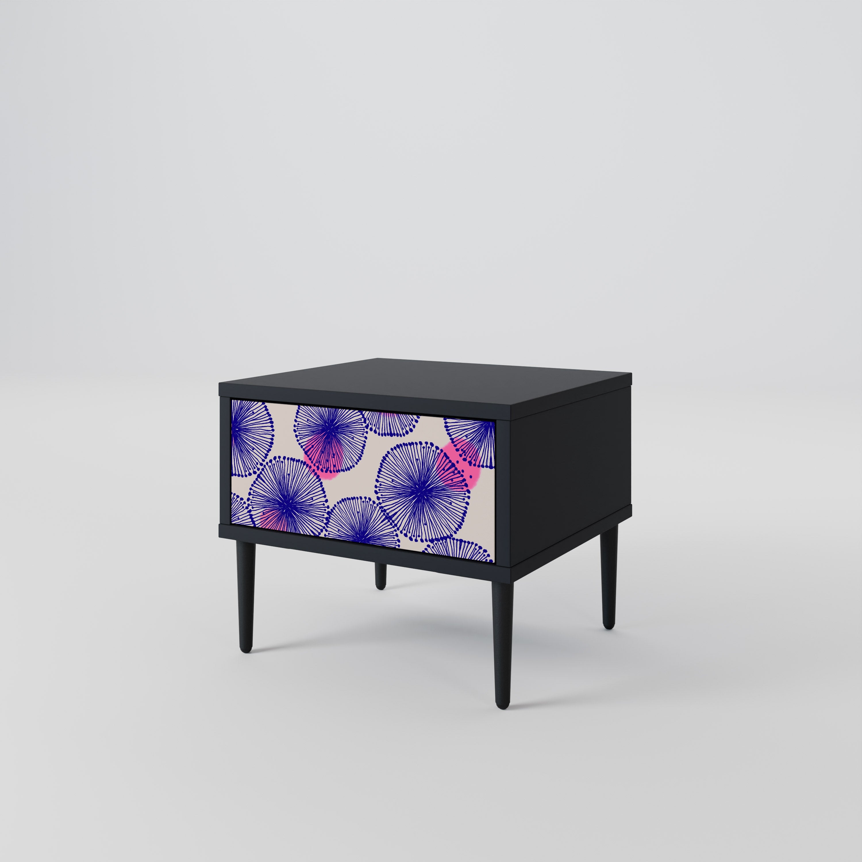 MAGIC NATURE Mesa de Cabeceira em Acabamento Preto