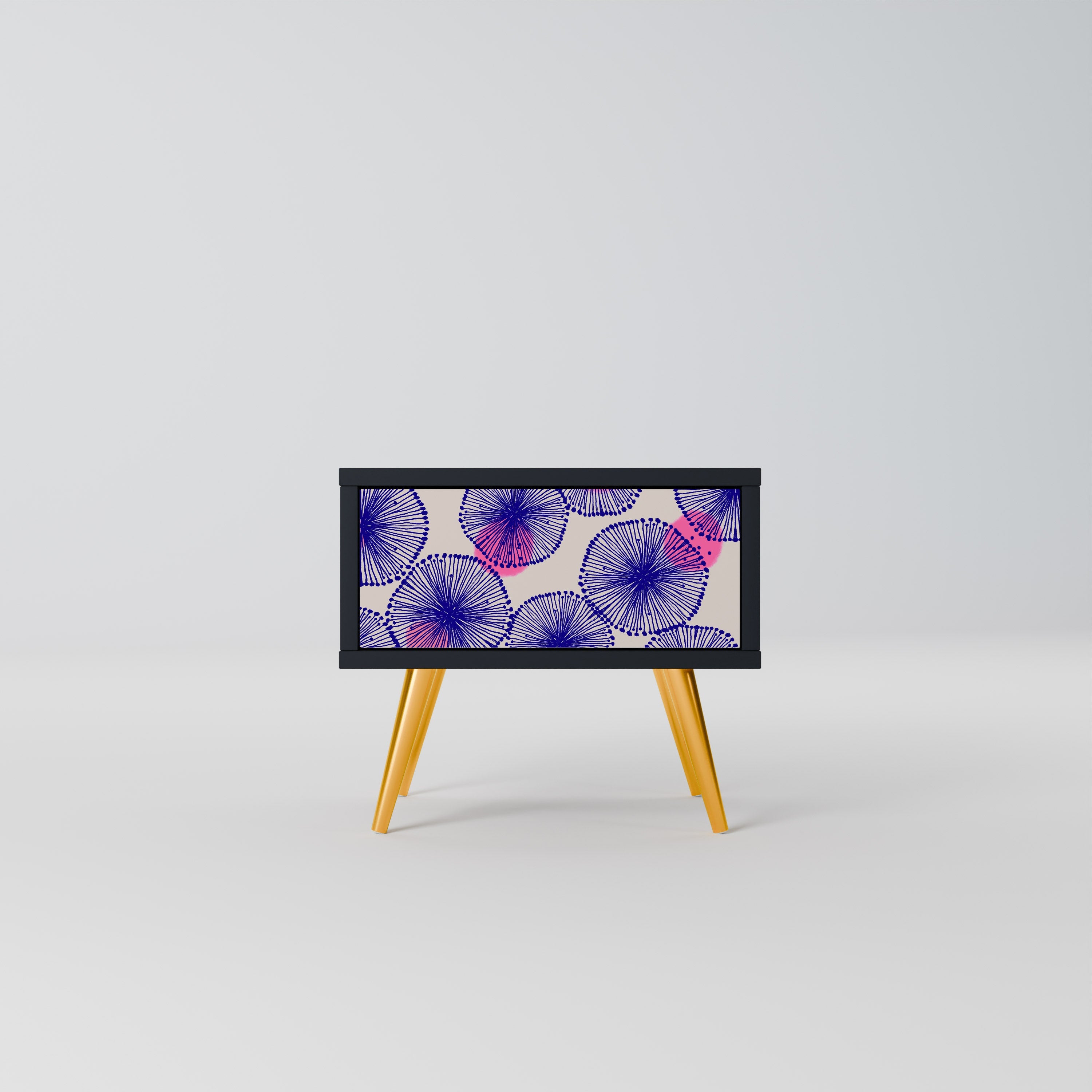 MAGIC NATURE Mesa de Cabeceira em Acabamento Preto