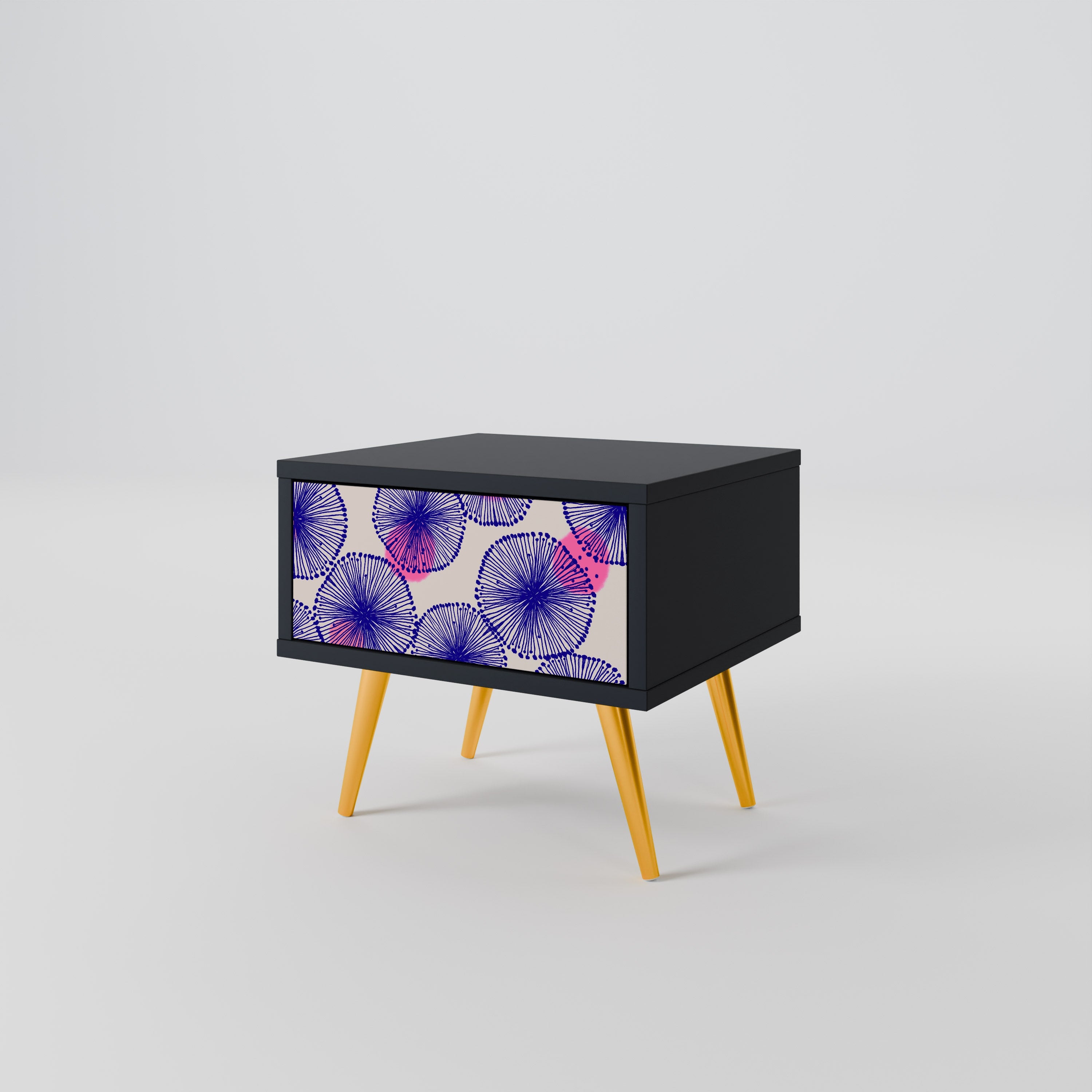 MAGIC NATURE Mesa de Cabeceira em Acabamento Preto