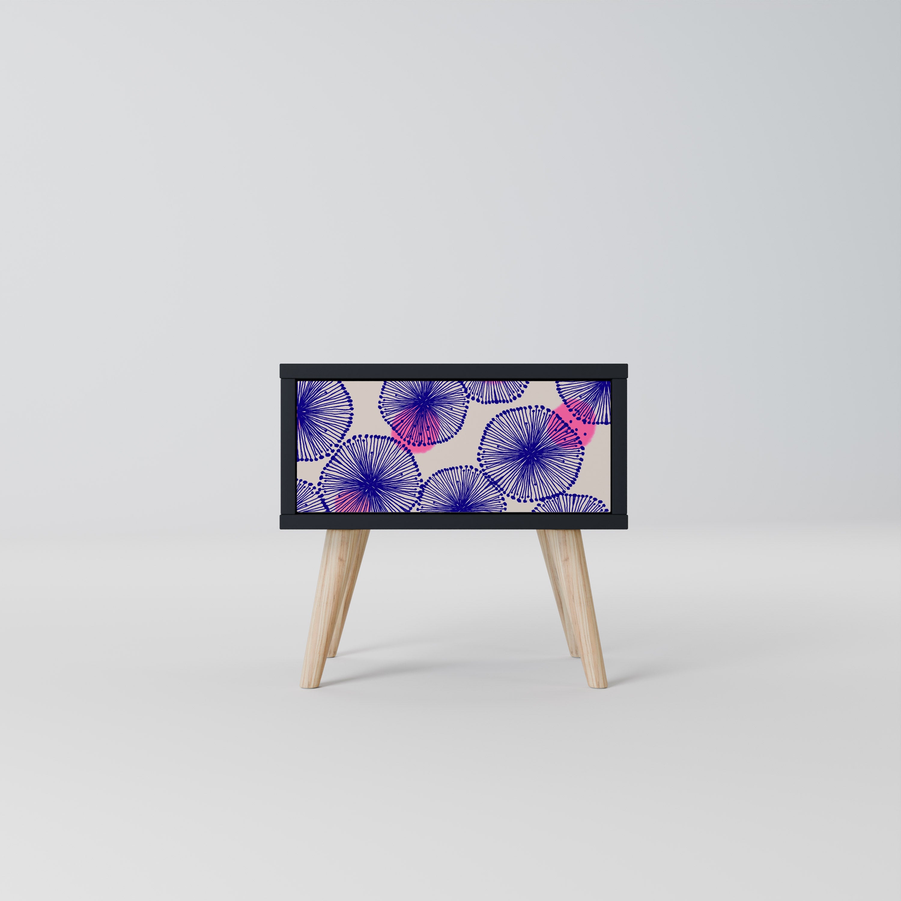 MAGIC NATURE Mesa de Cabeceira em Acabamento Preto