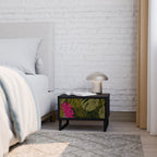 TROPICAL BEAUTY Mesa de Cabeceira em Acabamento Preto