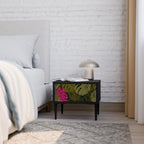 TROPICAL BEAUTY Mesa de Cabeceira em Acabamento Preto