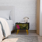 TROPICAL BEAUTY Mesa de Cabeceira em Acabamento Preto