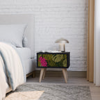 TROPICAL BEAUTY Mesa de Cabeceira em Acabamento Preto