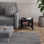 PURE BLOSSOM Mesa de Cabeceira em Acabamento Preto